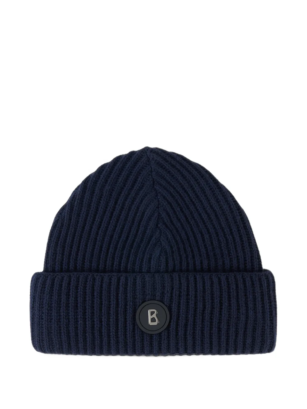 BOGNER Gustav ribbed-knit beanie hat Blauw