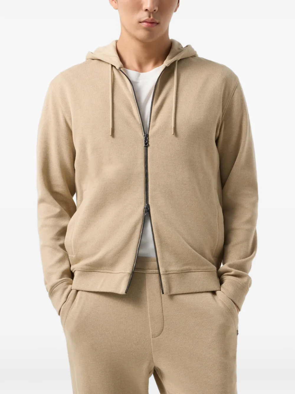 BOGNER Laros zip-up hoodie - Nude