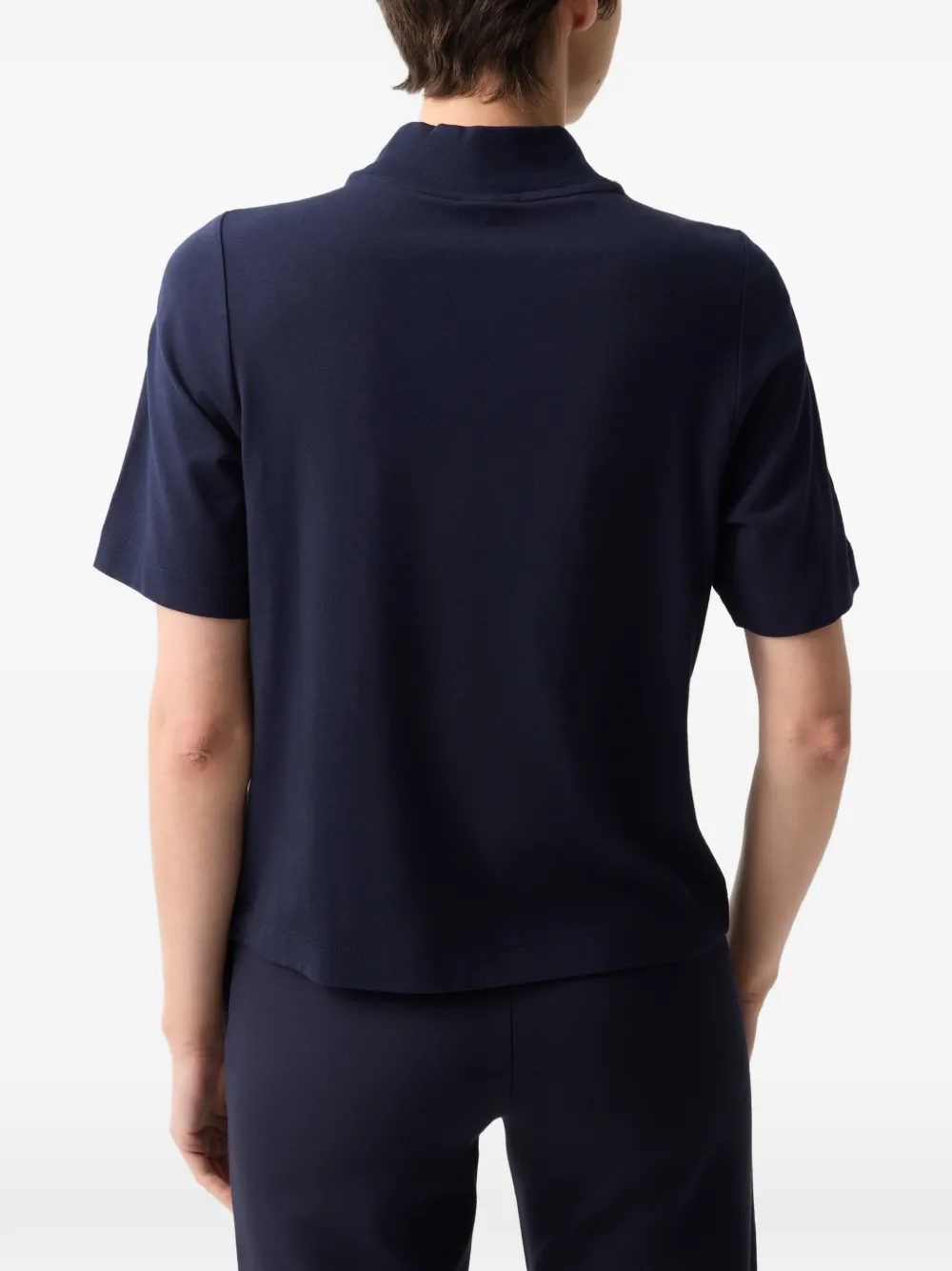 BOGNER lace-trimmed T-shirt Blauw