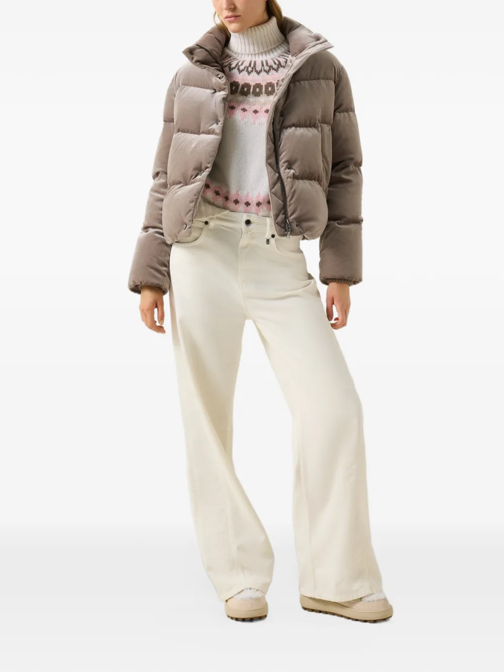 BOGNER Ingrid jacquard sweater Wit