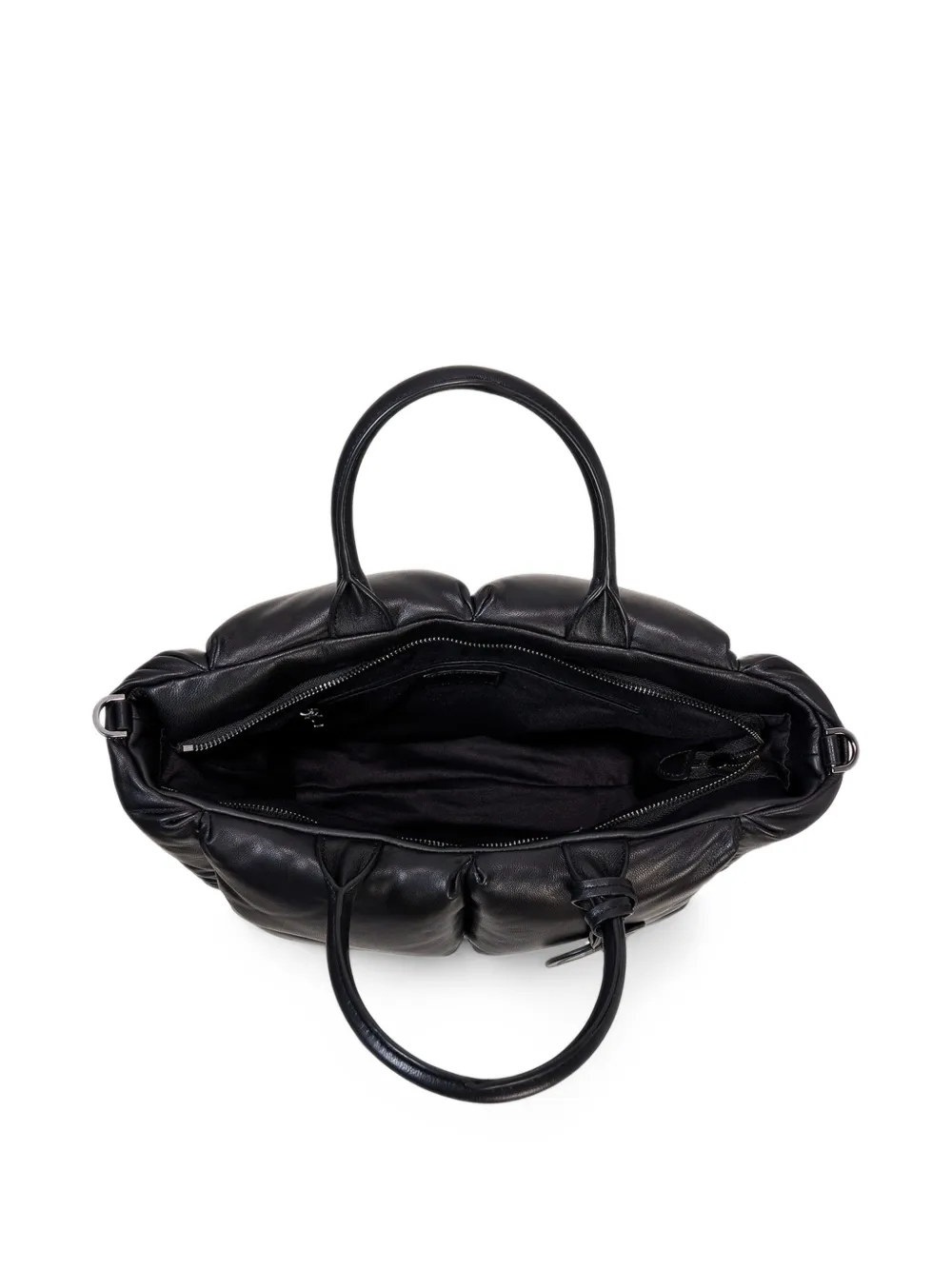 BOGNER Gletsch Origin Amelie padded leather tote bag Zwart