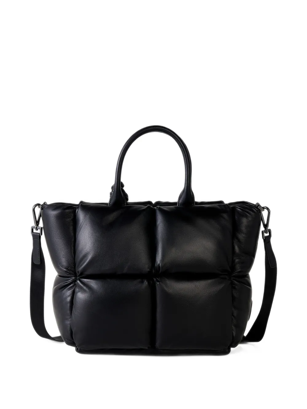 BOGNER Gletsch Origin Amelie padded leather tote bag Zwart