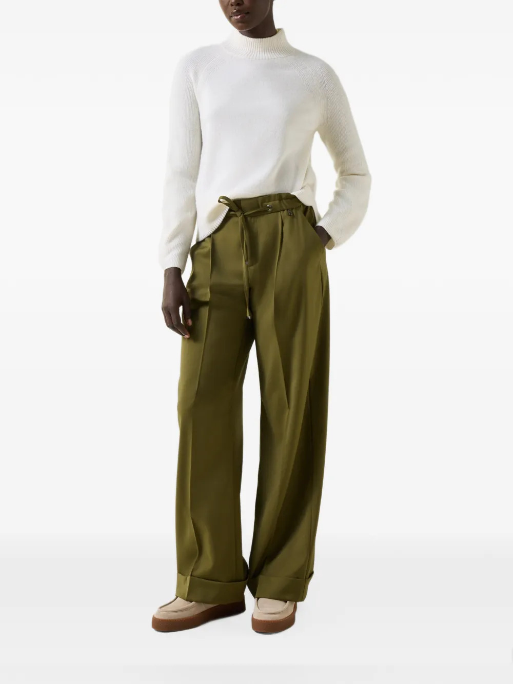 BOGNER Lena raglan-sleeve sweater Wit