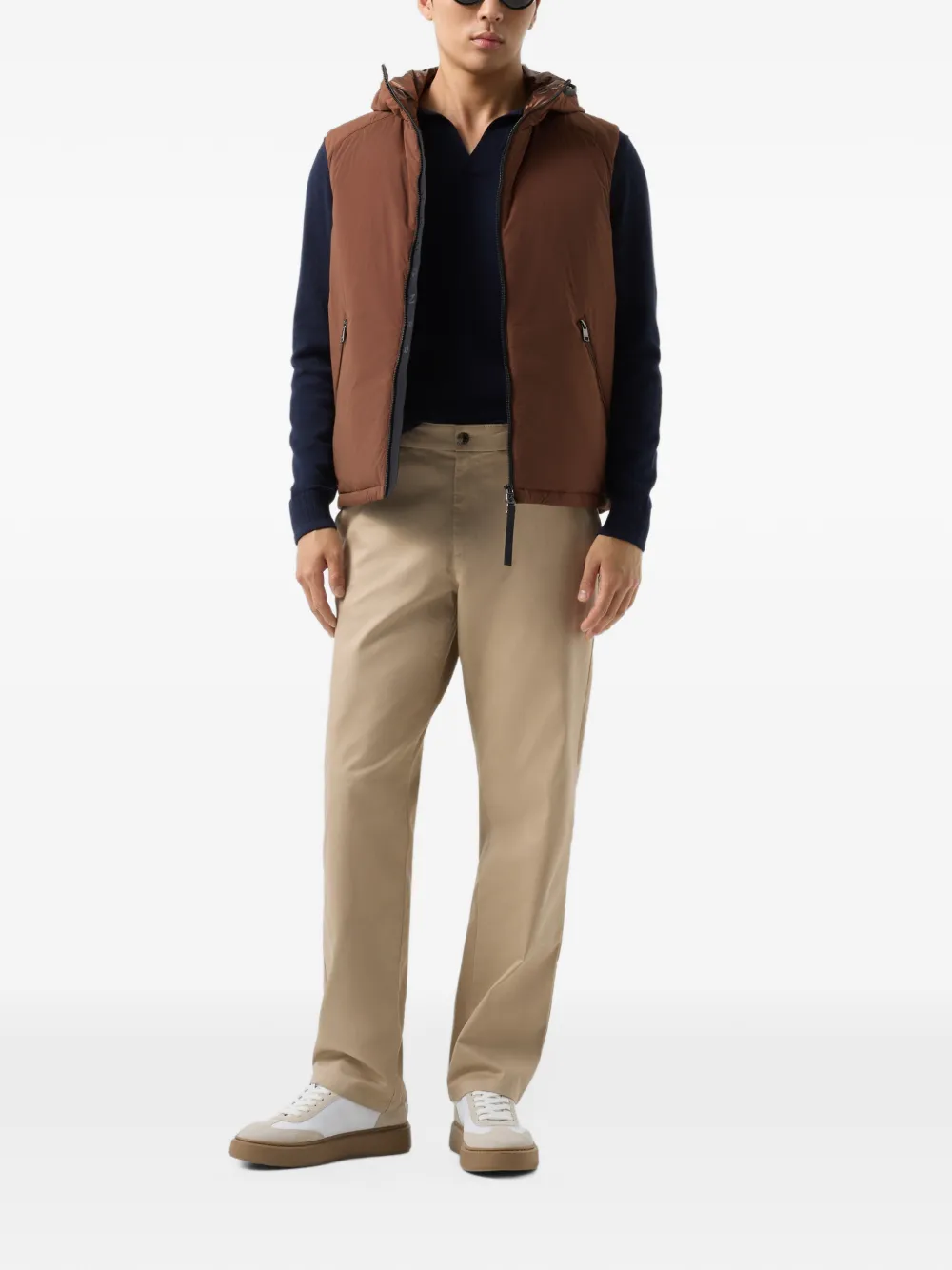BOGNER Clion lightweight down-filled gilet Bruin