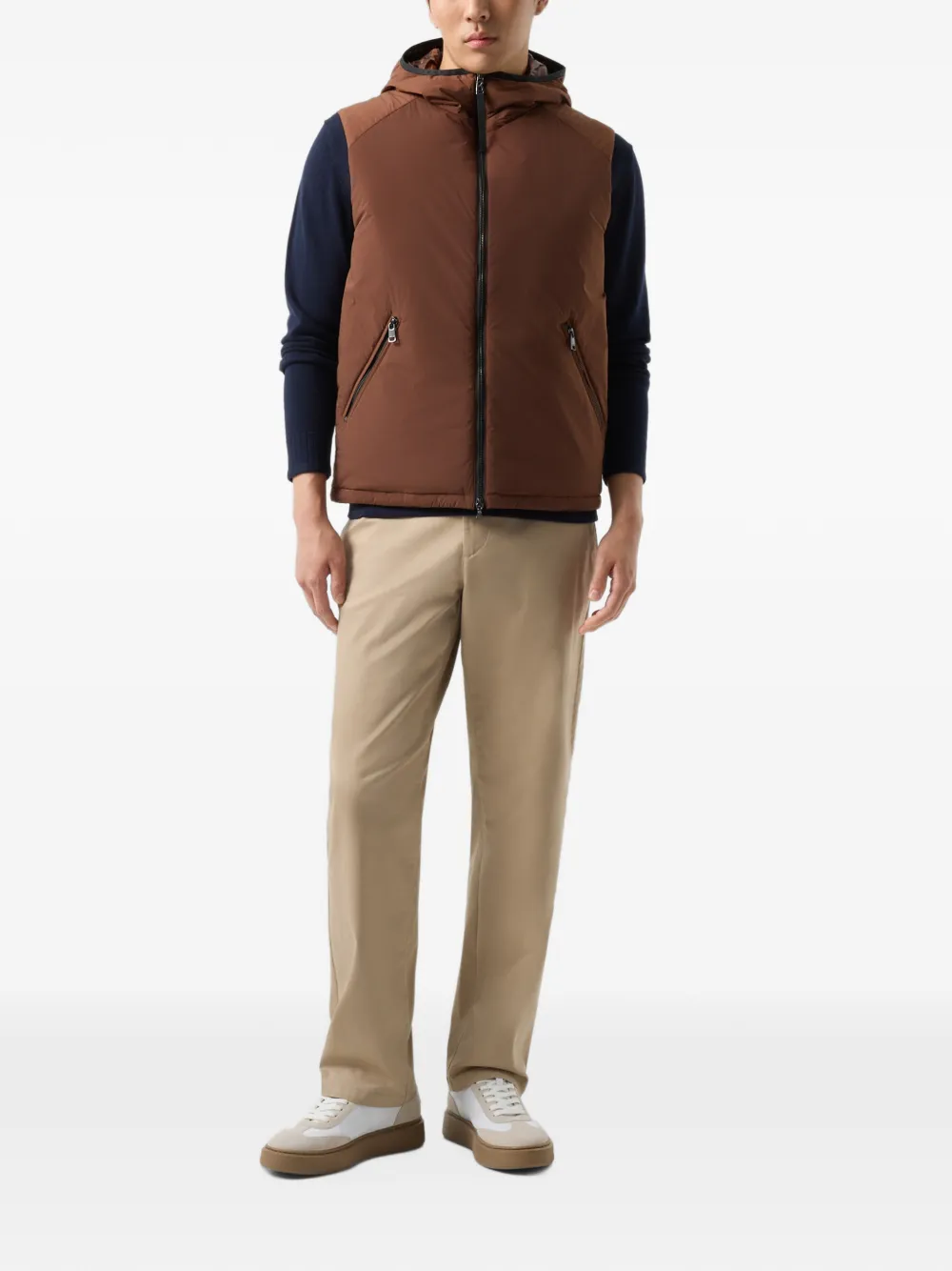 BOGNER Clion lightweight down-filled gilet Bruin