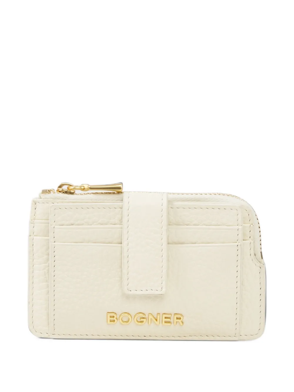BOGNER Portafoglio in pelle pieno fiore - Bianco
