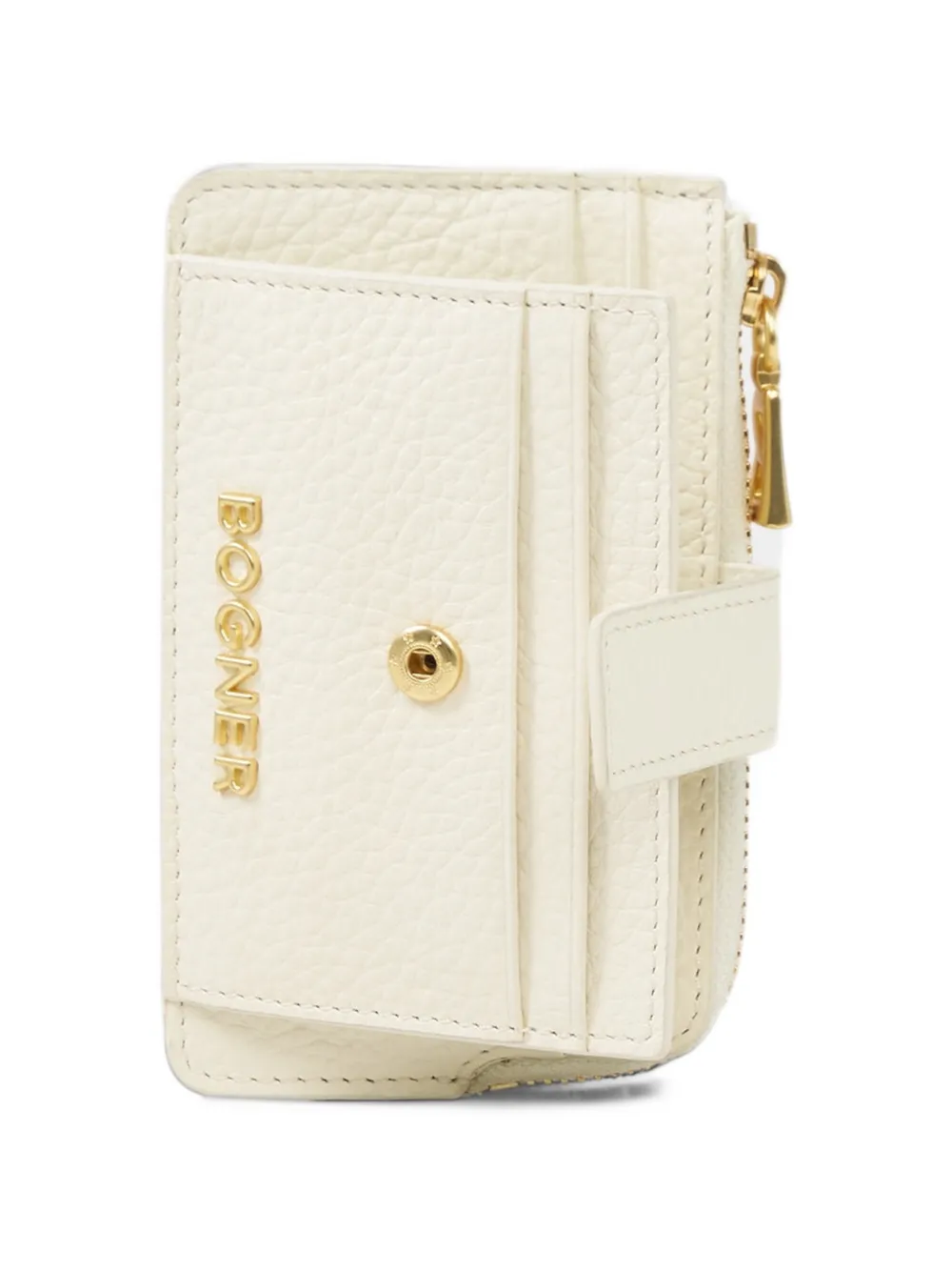 BOGNER grained-leather wallet Wit