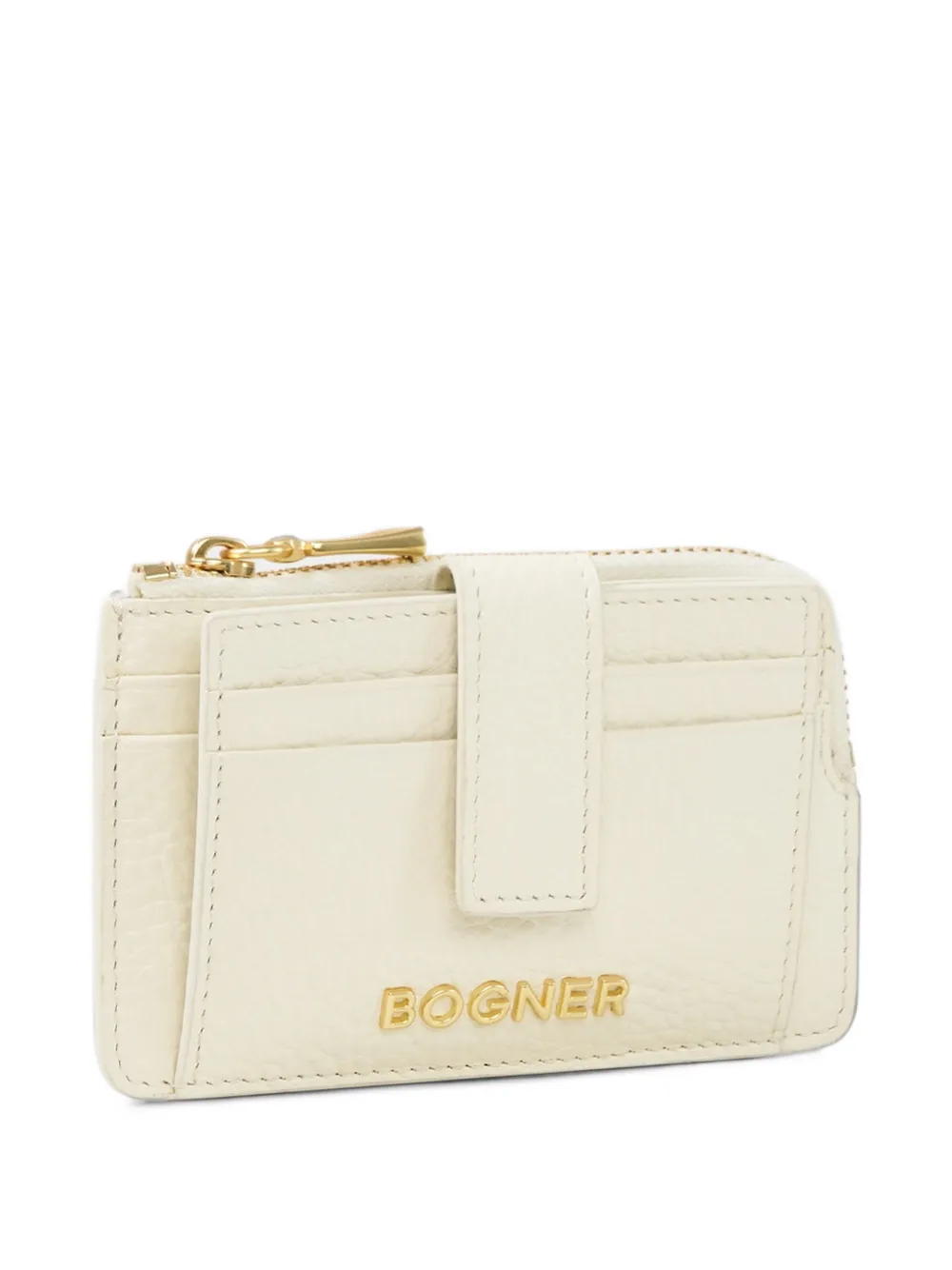 BOGNER grained-leather wallet Wit