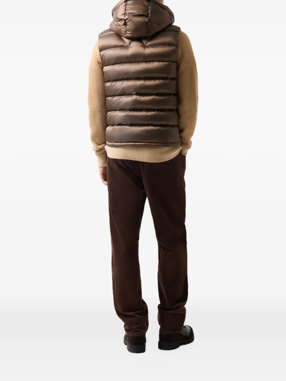 BOGNER Holger quilted gilet Bruin