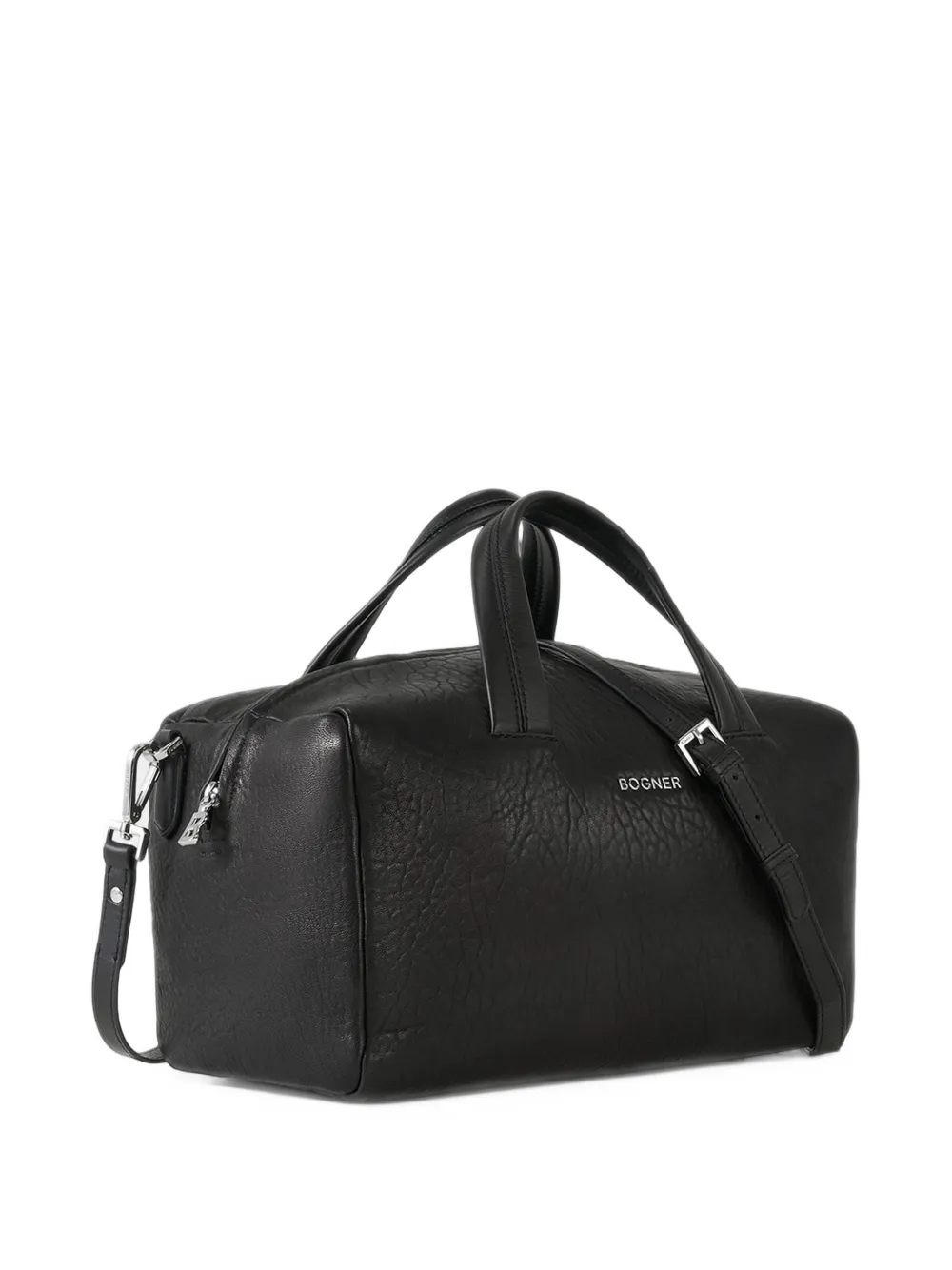BOGNER Anzere Marcia grained leather holdall bag Zwart