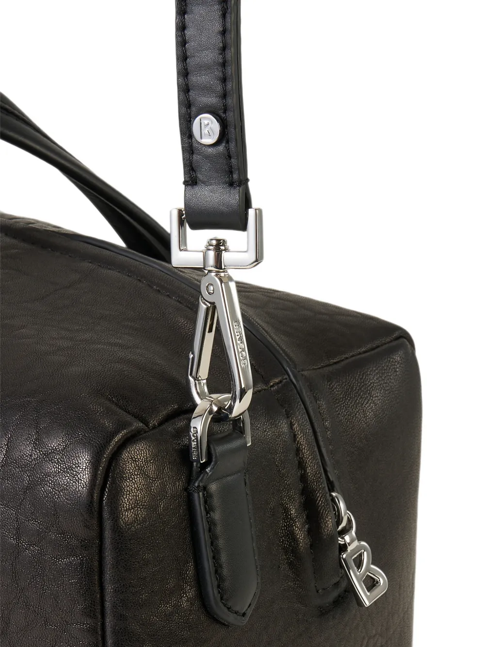 BOGNER Anzere Marcia grained leather holdall bag Zwart