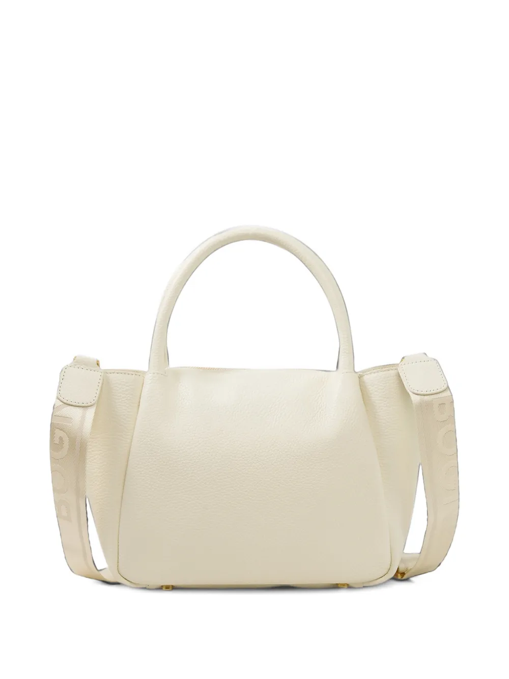 BOGNER mini Wallis Raja grained leather tote bag Wit
