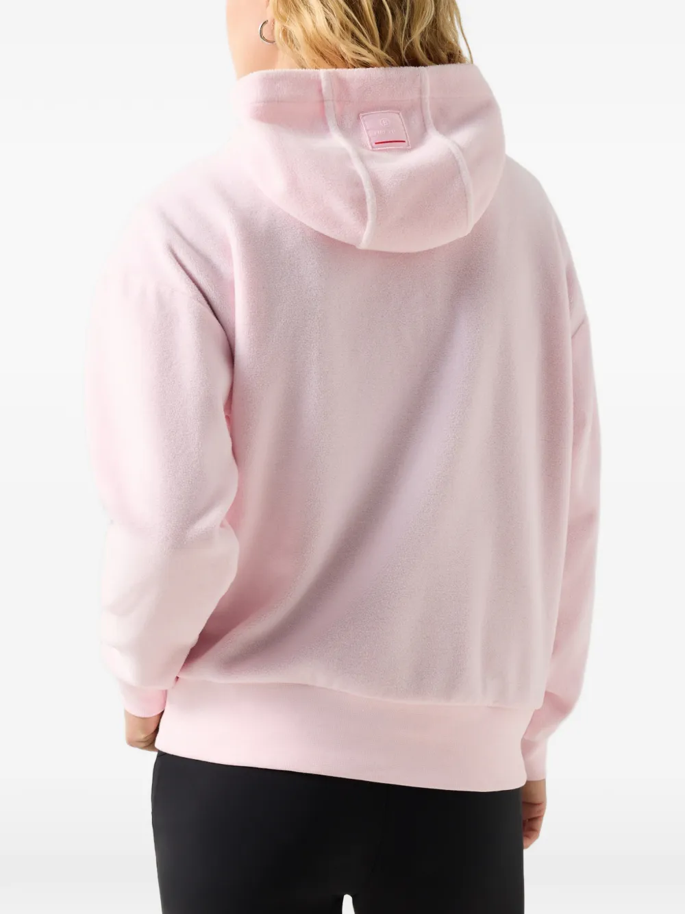 BOGNER FIRE+ICE Iva fleece logo-patch hoodie Roze