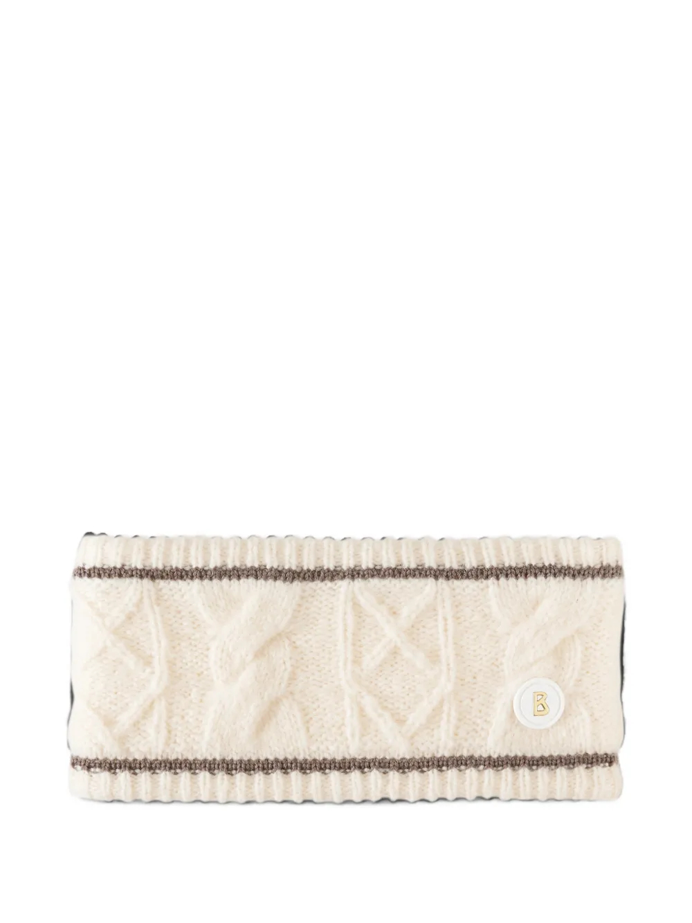BOGNER Agnes cable-knit headband Wit