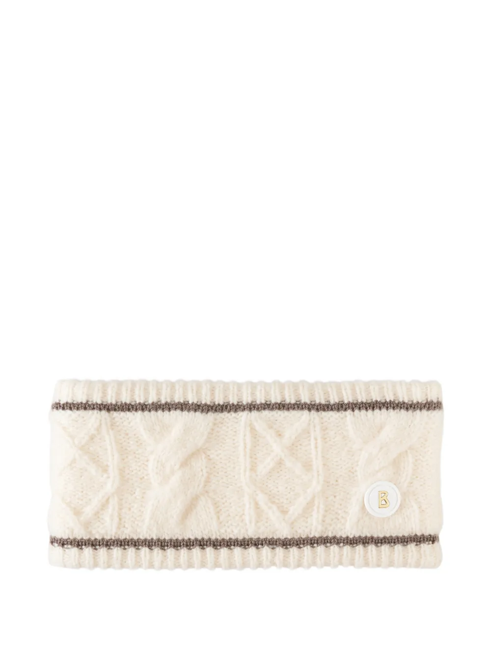 BOGNER Fascia Agnes in maglia a trecce - Bianco