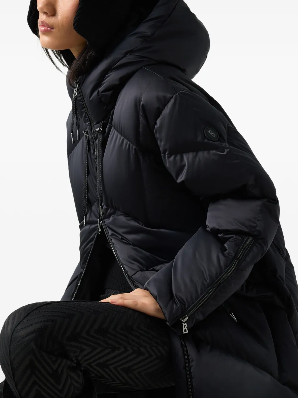 BOGNER Glenda quilted down parka Zwart