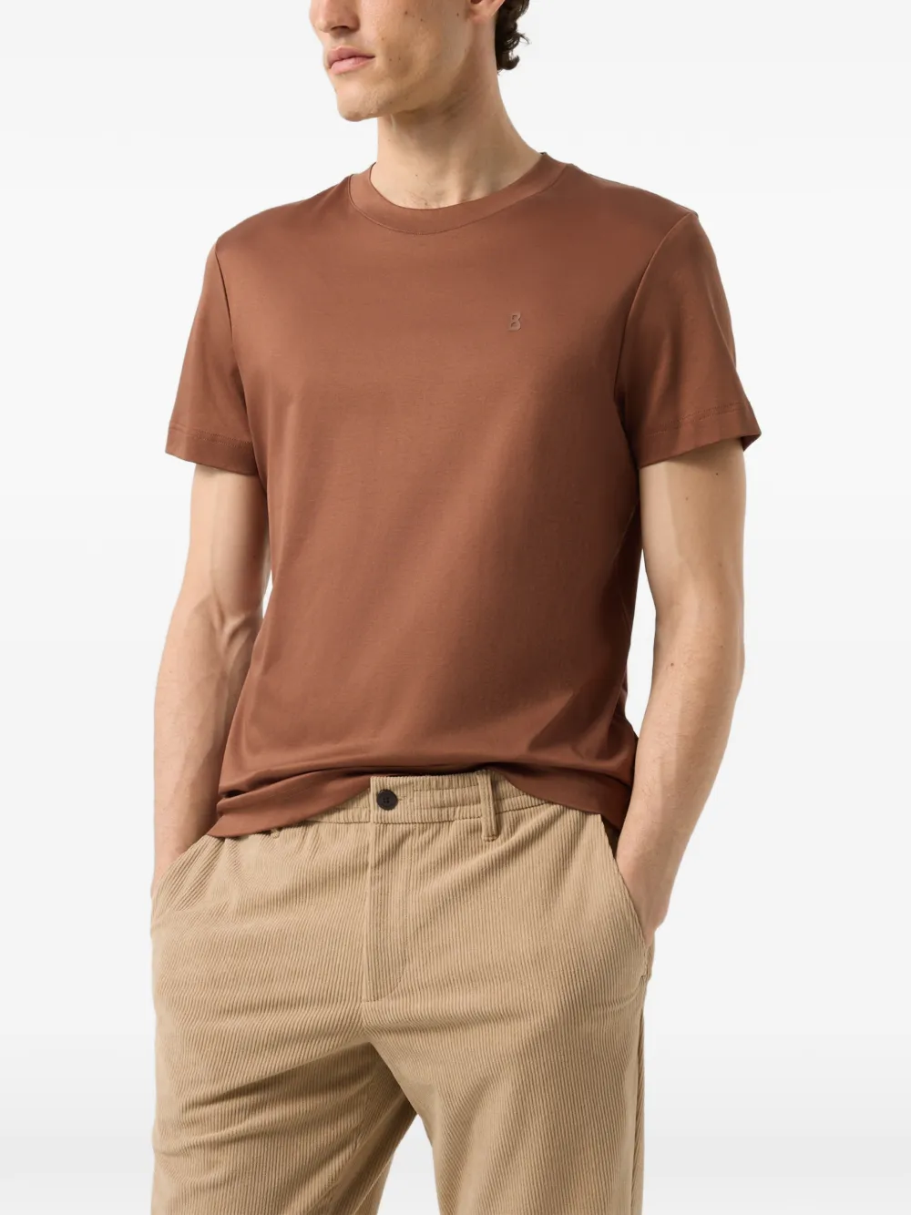 BOGNER Ryan logo-print T-shirt Bruin