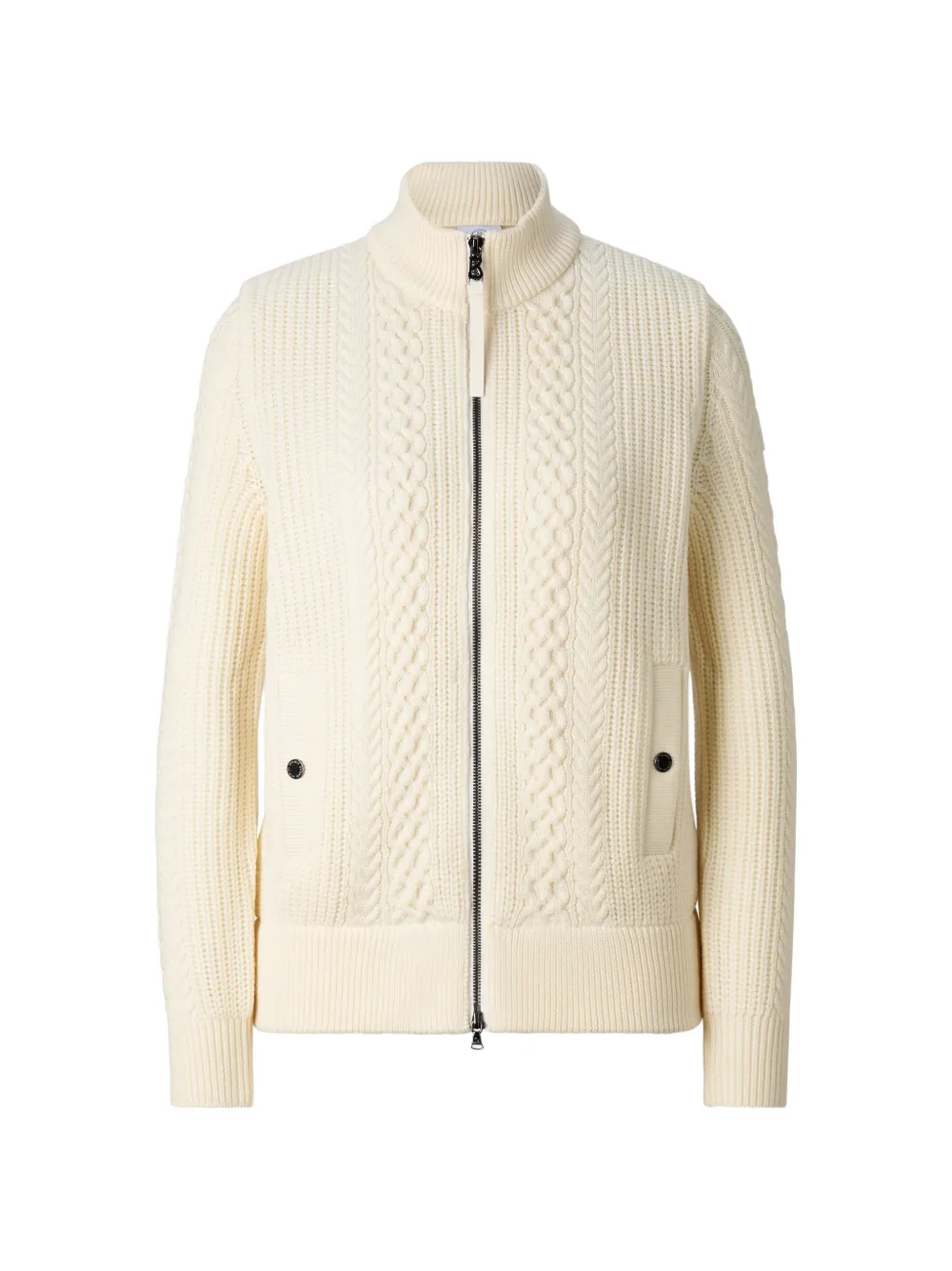 BOGNER Zamila cable-knit quilted jacket - Weiß