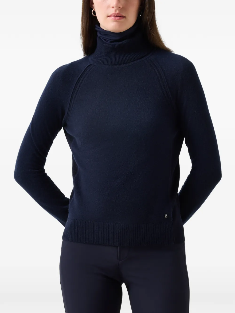 BOGNER Vaiana raglan-sleeve roll-neck sweater Blauw