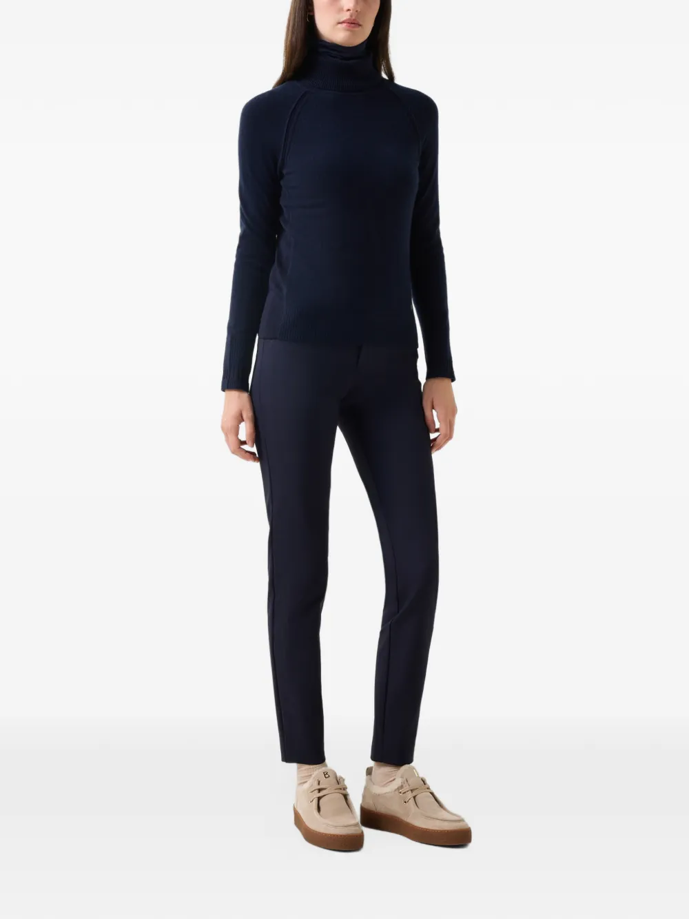 BOGNER Vaiana raglan-sleeve roll-neck sweater Blauw