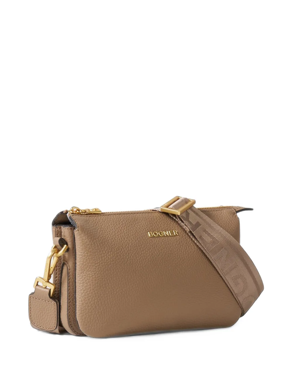 BOGNER Wallis Taja leather shoulder bag Bruin