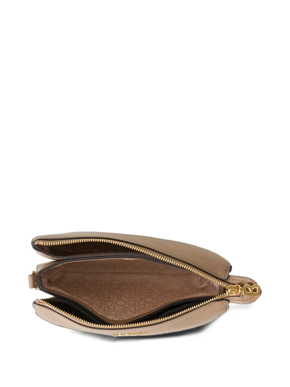 BOGNER Wallis Taja leather shoulder bag Bruin