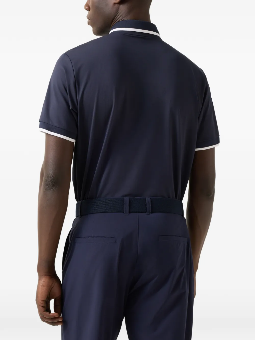 BOGNER Cody zip-fastening polo shirt Blauw