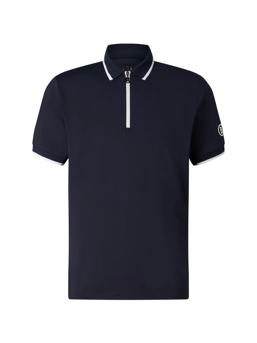 BOGNER Cody zip-fastening polo shirt Blauw