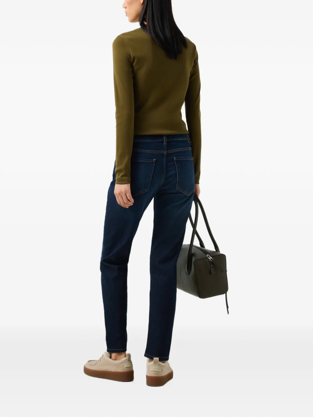 BOGNER Billie jeans met logo-patch Blauw
