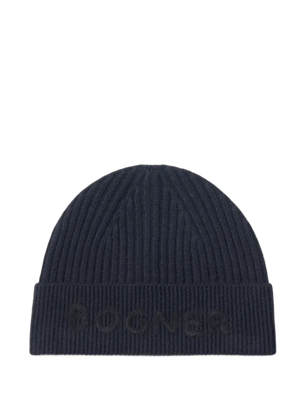 BOGNER Rio ribbed cashmere beanie hat Blauw