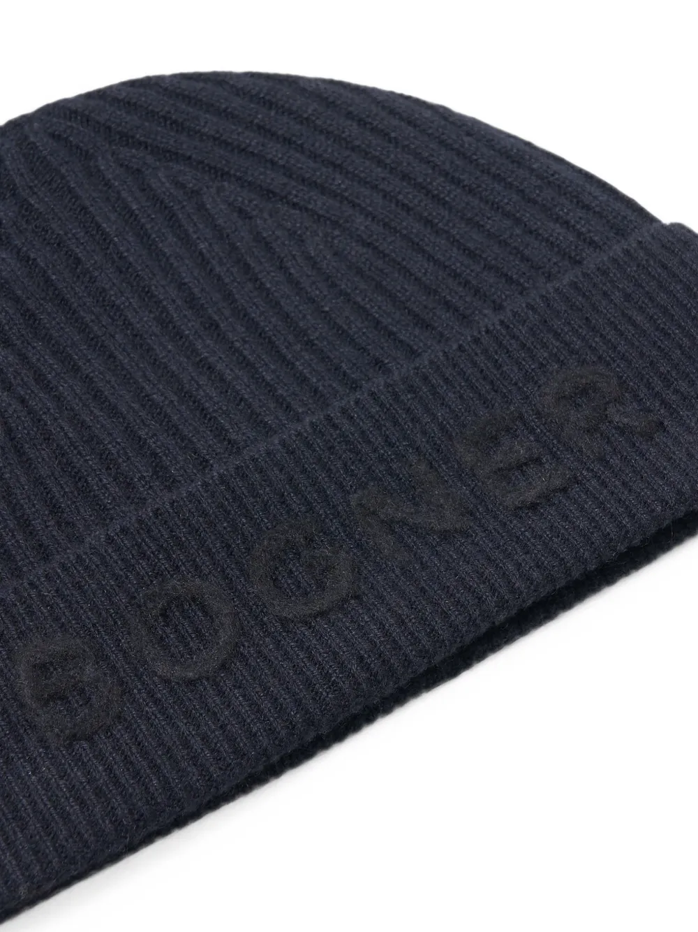 BOGNER Rio ribbed cashmere beanie hat Blauw