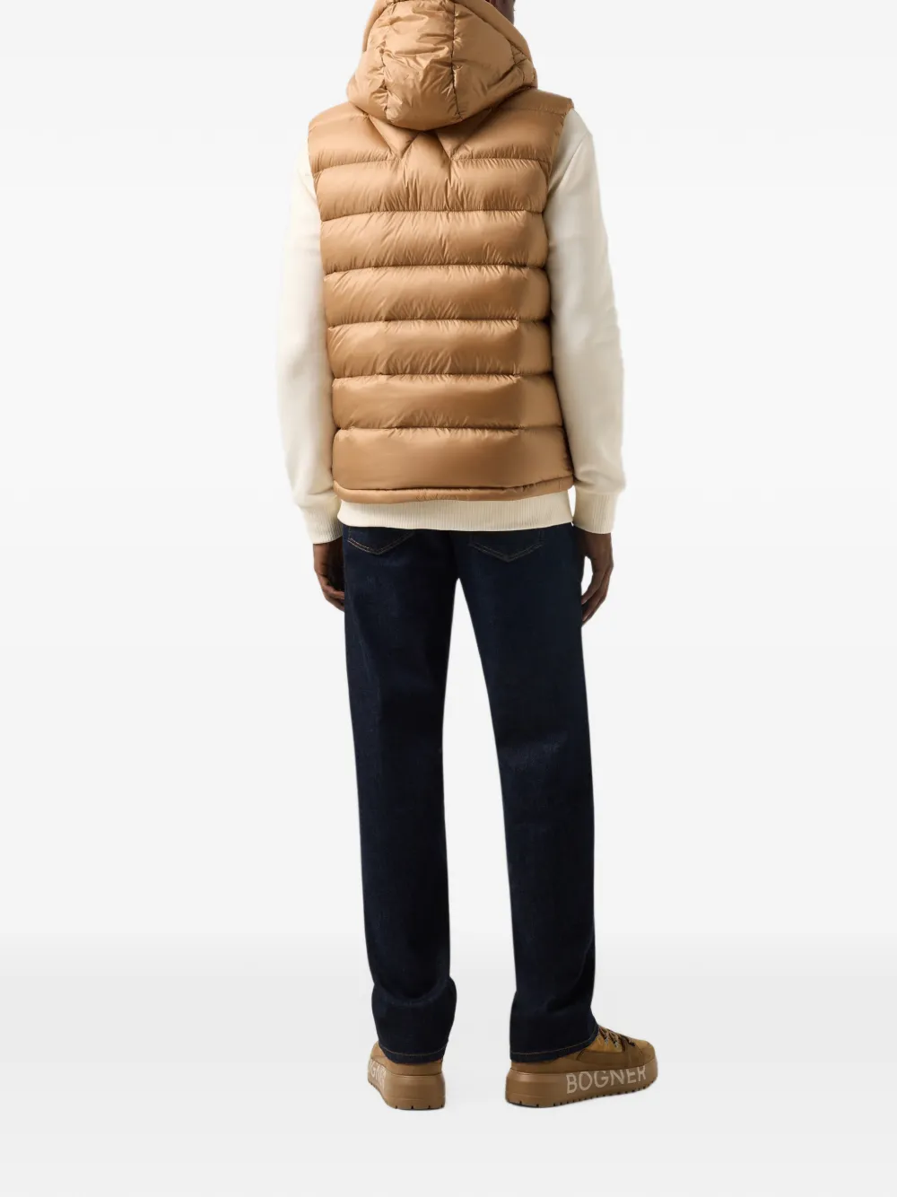 BOGNER Holger quilted down gilet Bruin