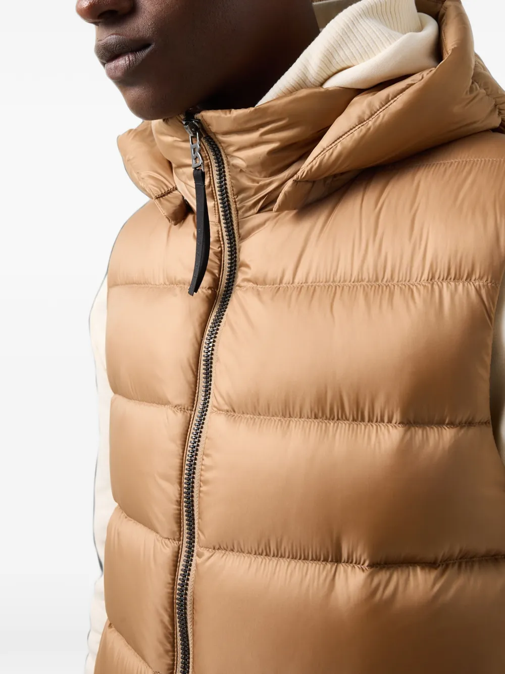 BOGNER Holger quilted down gilet Bruin