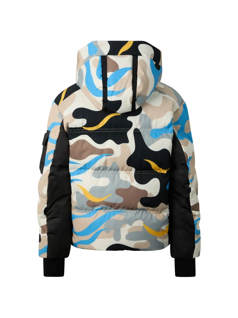 Bogner Kids Pablo camouflage-print ski jacket Beige
