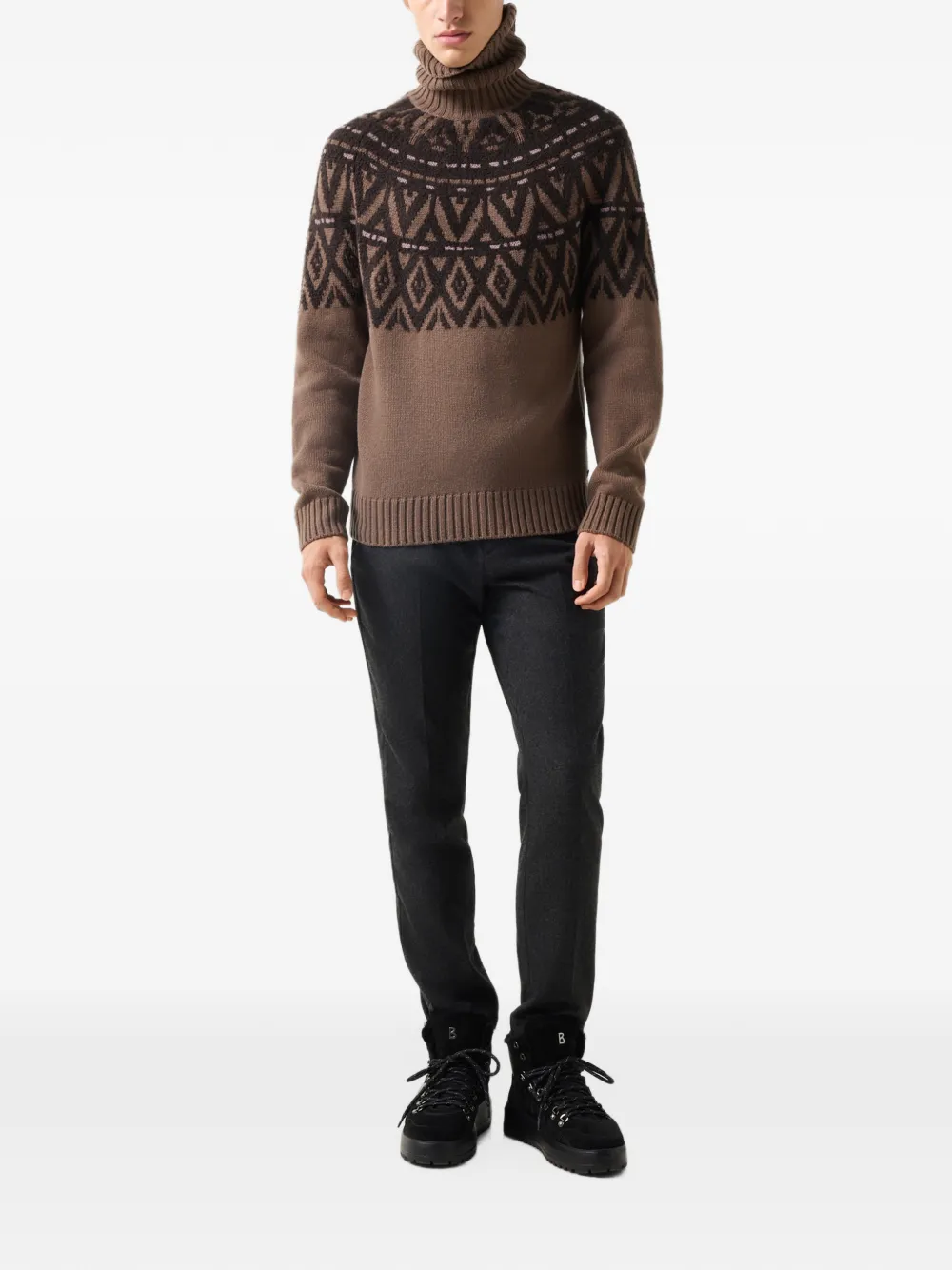 BOGNER Roxter roll-neck sweater Bruin
