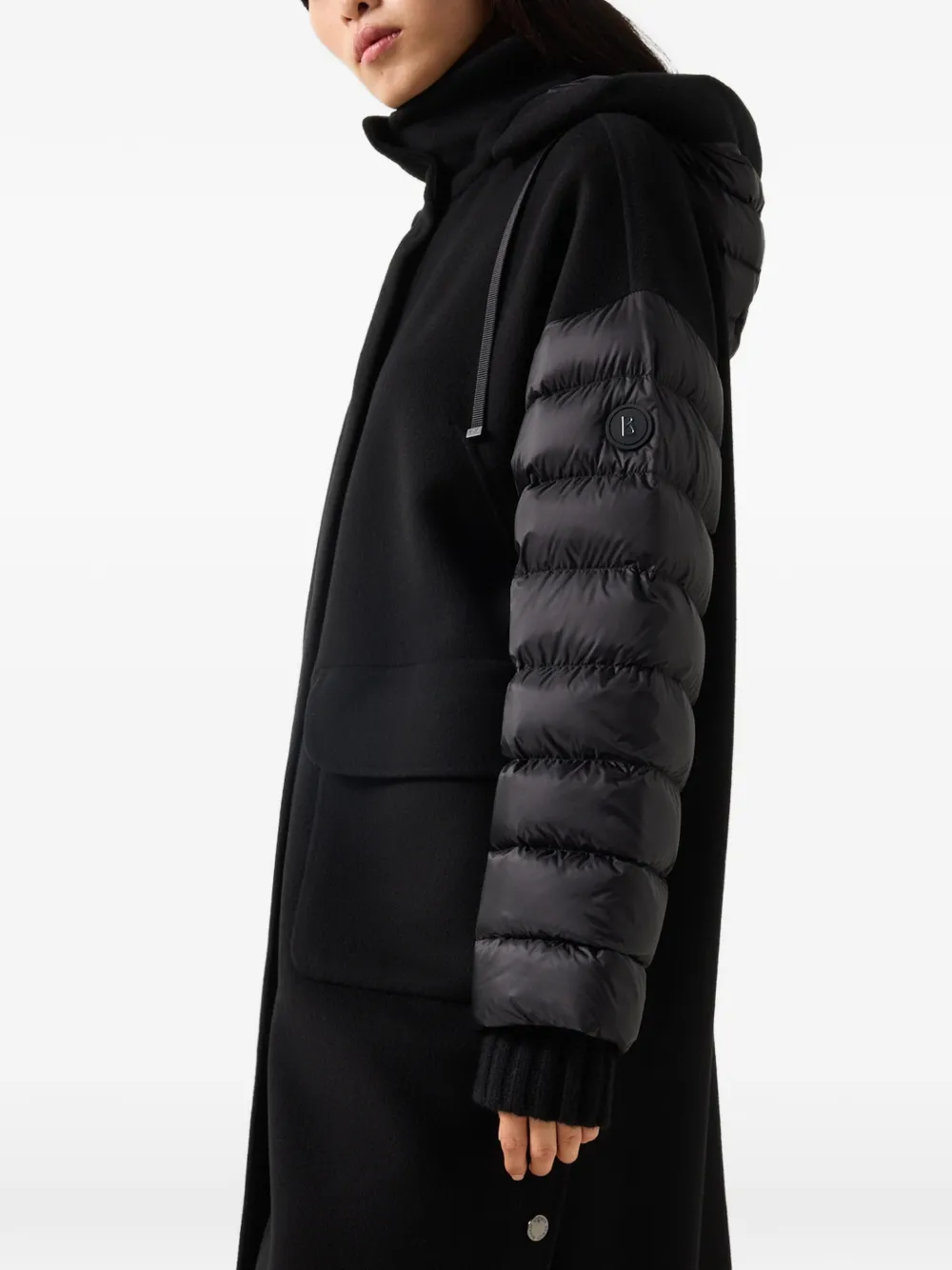 BOGNER Trisha panelled coat Zwart