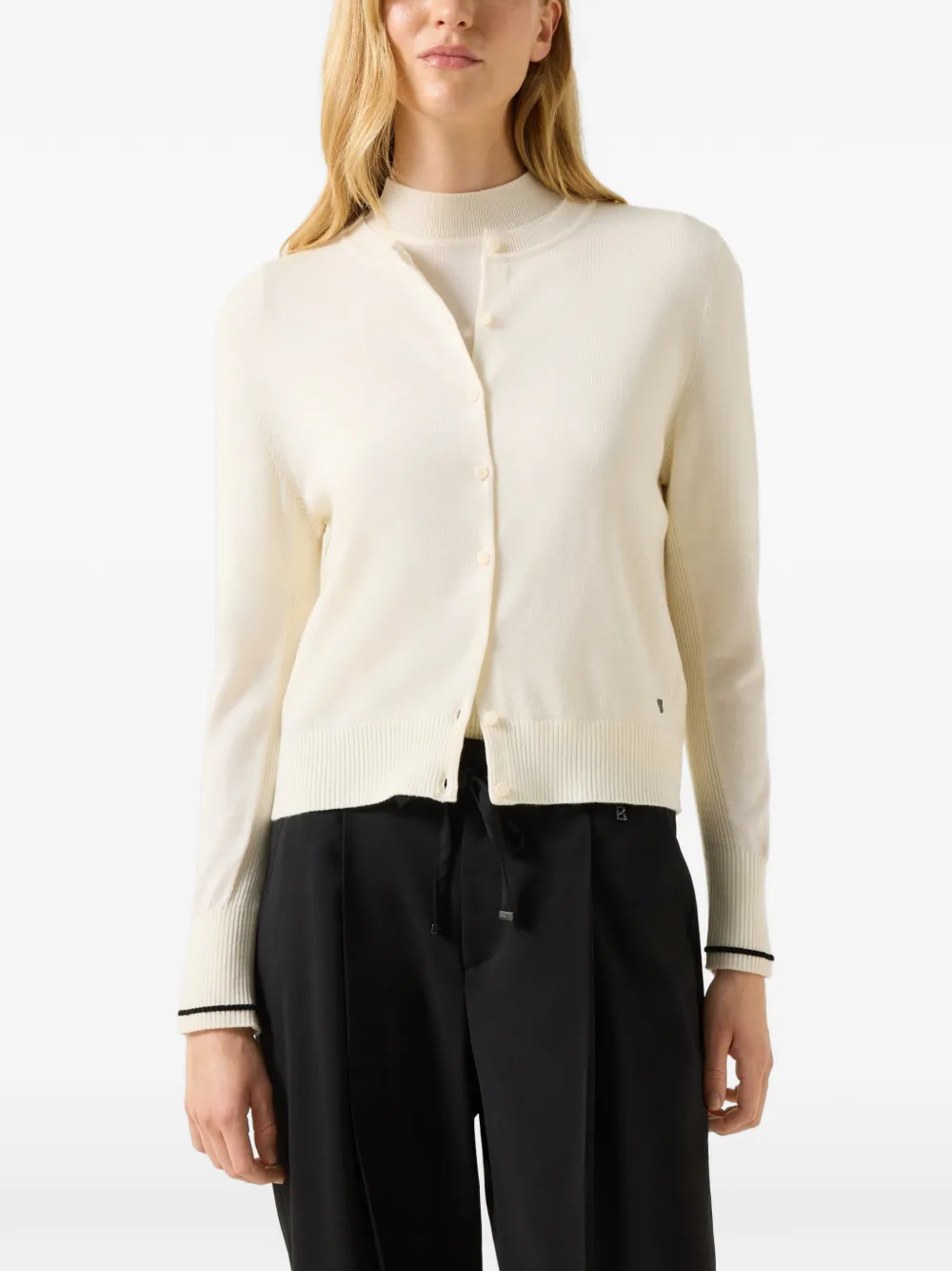 BOGNER Azou button-up cardigan Wit