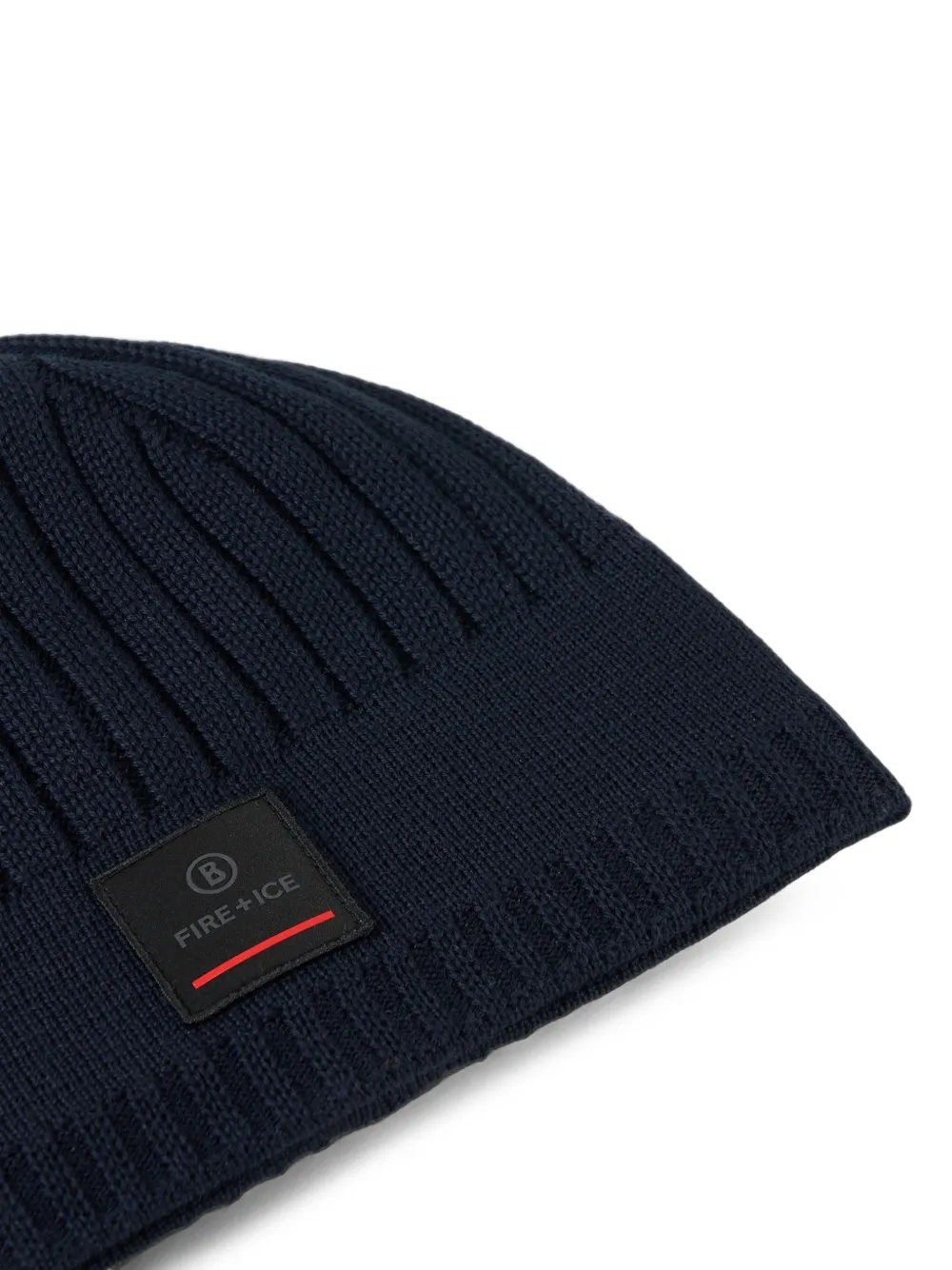 BOGNER FIRE+ICE Eastan ribbed beanie hat Blauw