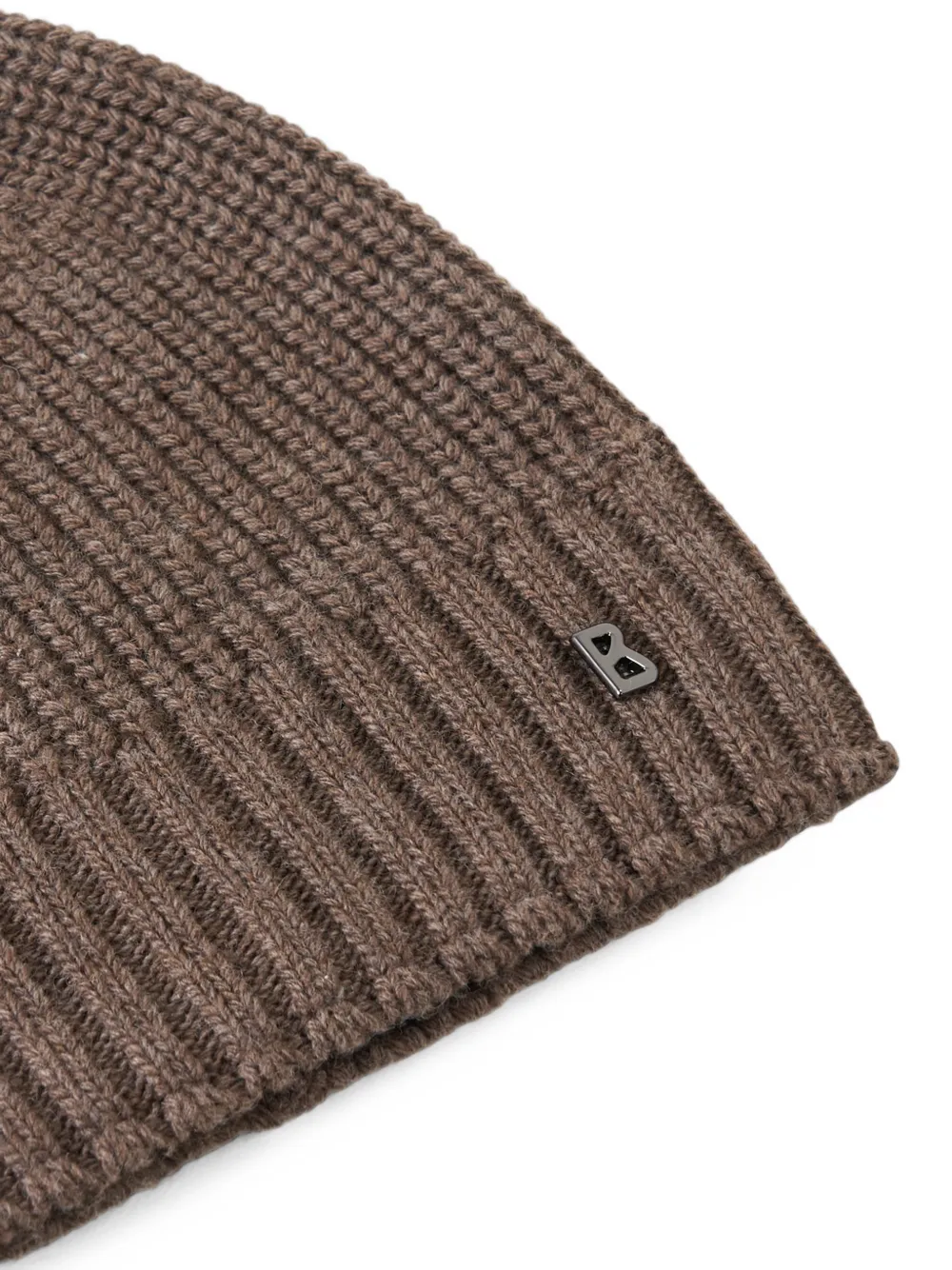 BOGNER Freddy rib-knit beanie hat Bruin