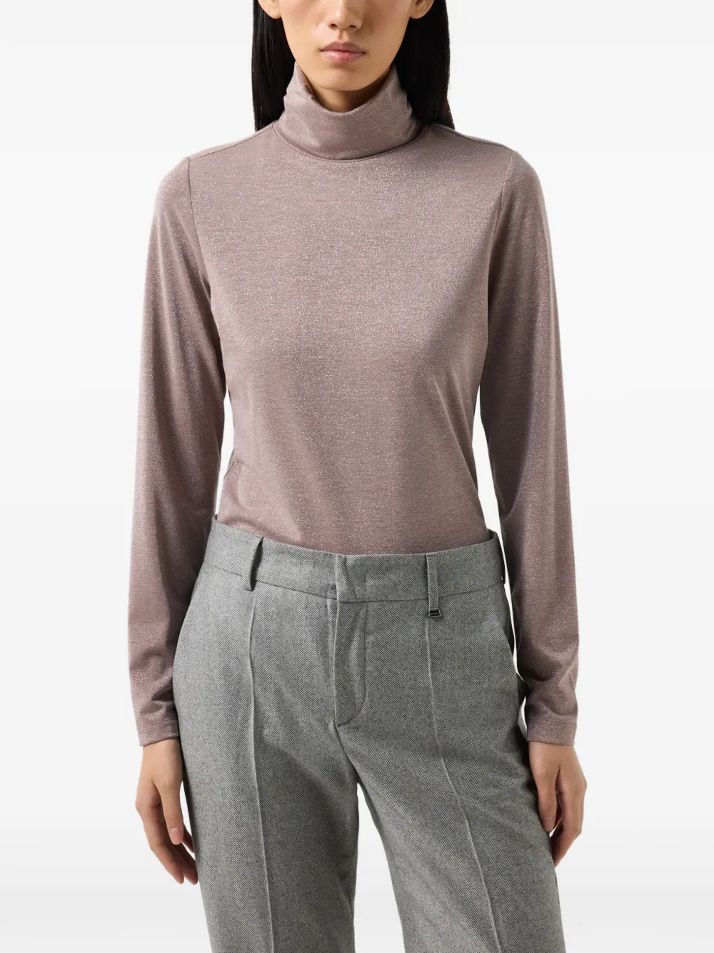 BOGNER Silva roll-neck sweater Roze