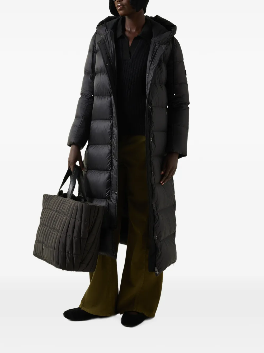 BOGNER Maxie quilted parka coat Zwart