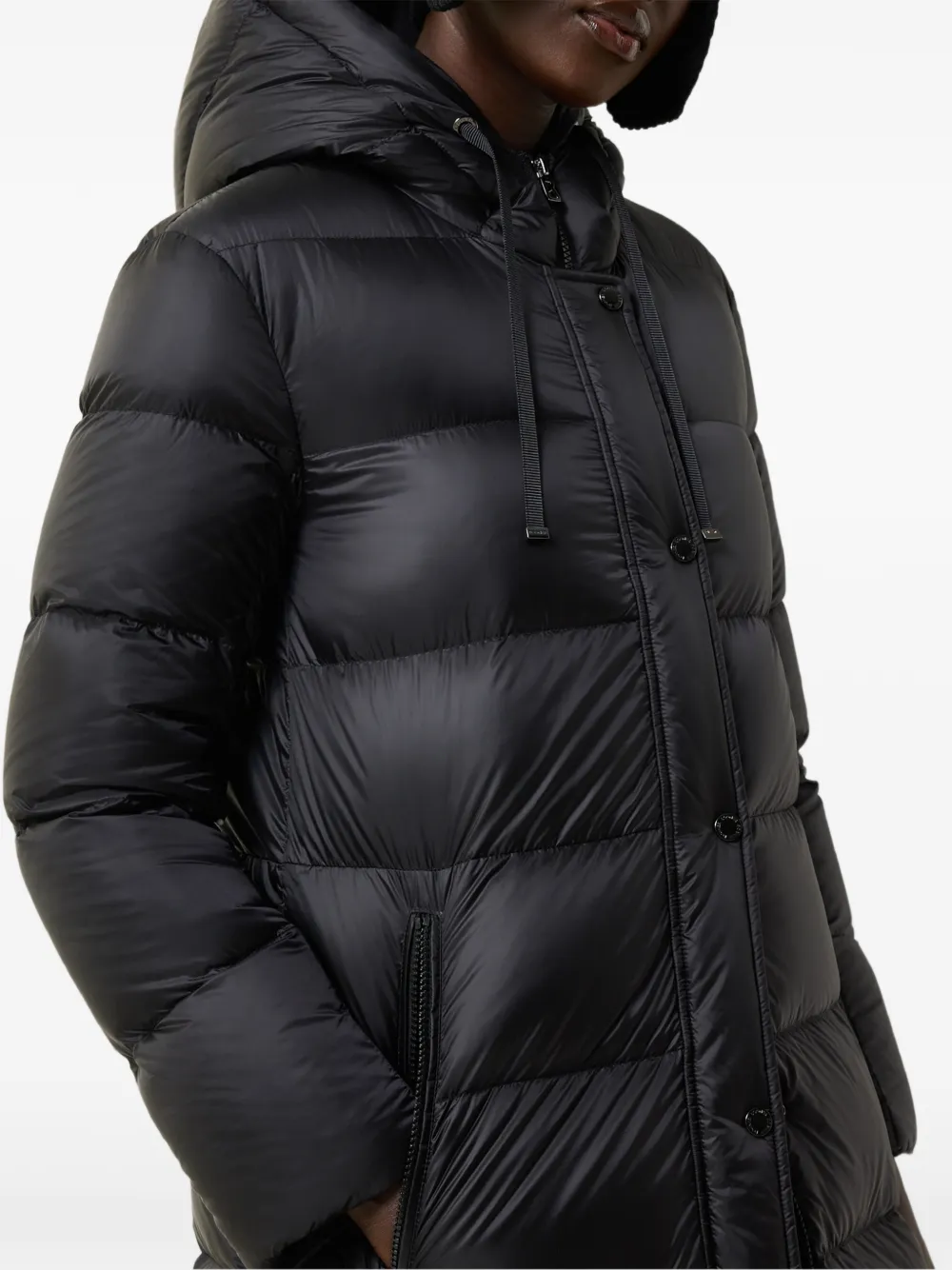BOGNER Maxie quilted parka coat Zwart