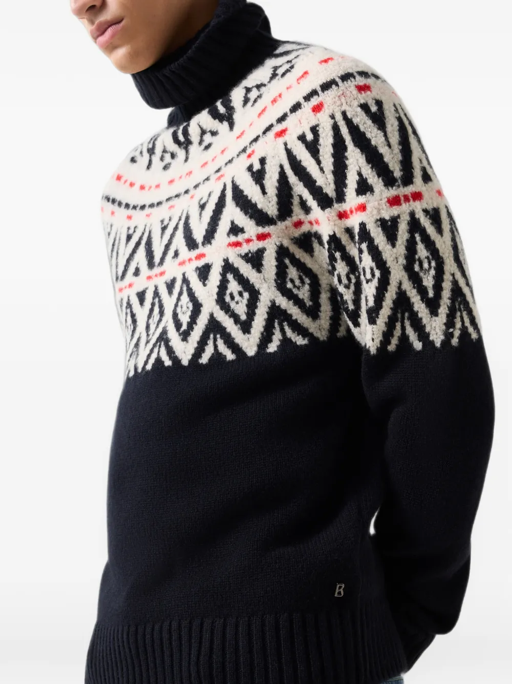 BOGNER Roxter roll-neck sweater Blauw