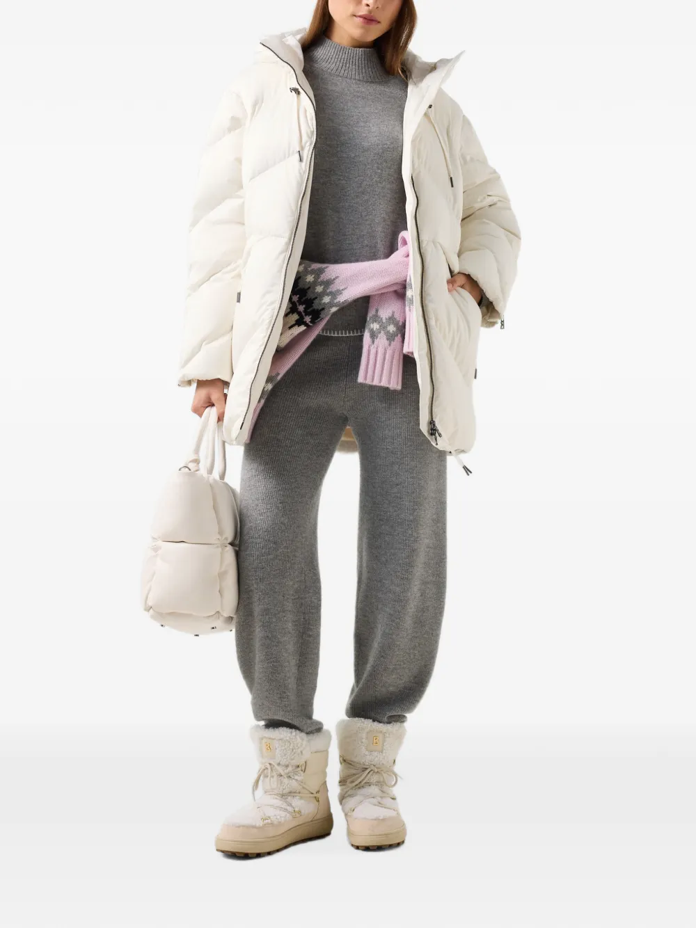 BOGNER Lena mock-neck sweater Grijs