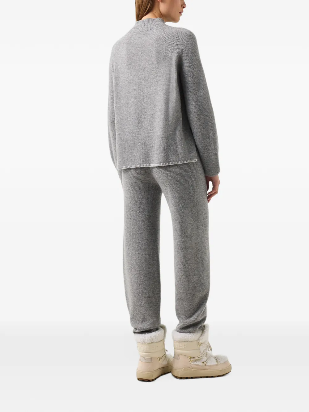 BOGNER Lena mock-neck sweater Grijs