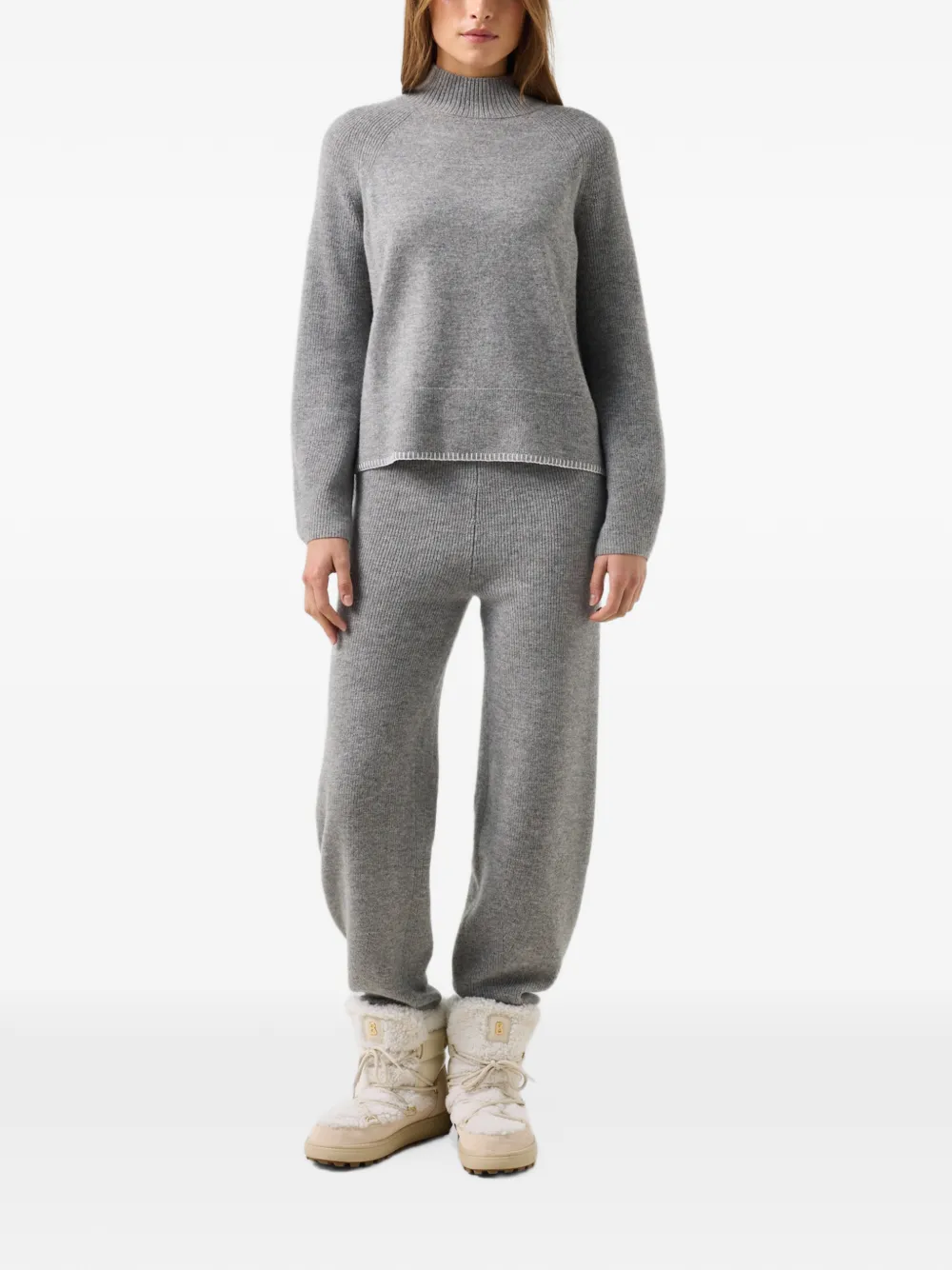 BOGNER Lena mock-neck sweater Grijs