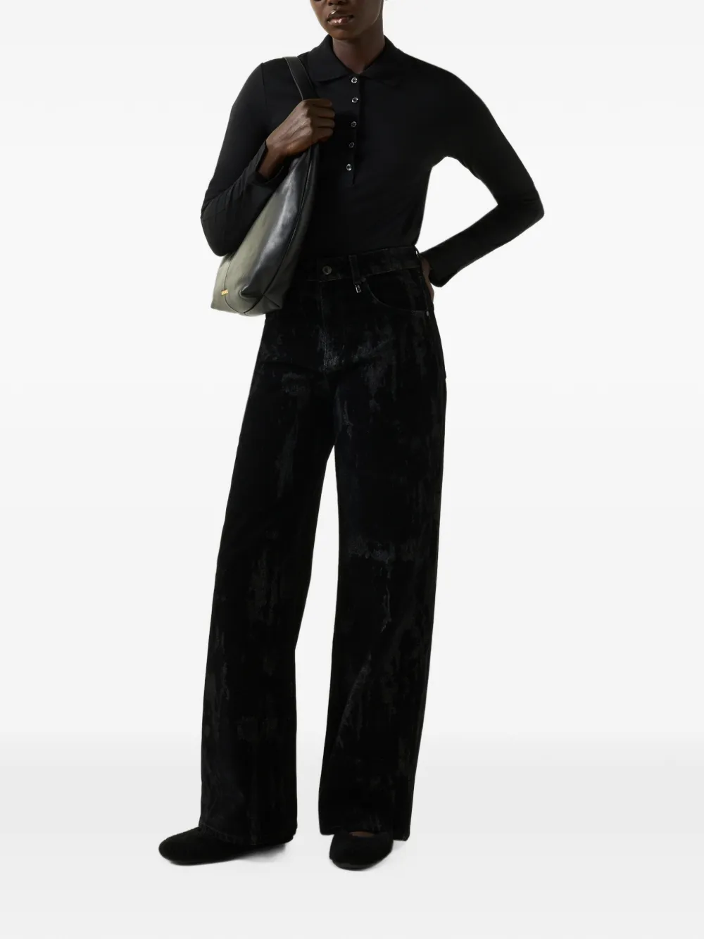 BOGNER Lizzy wide-leg jeans Zwart