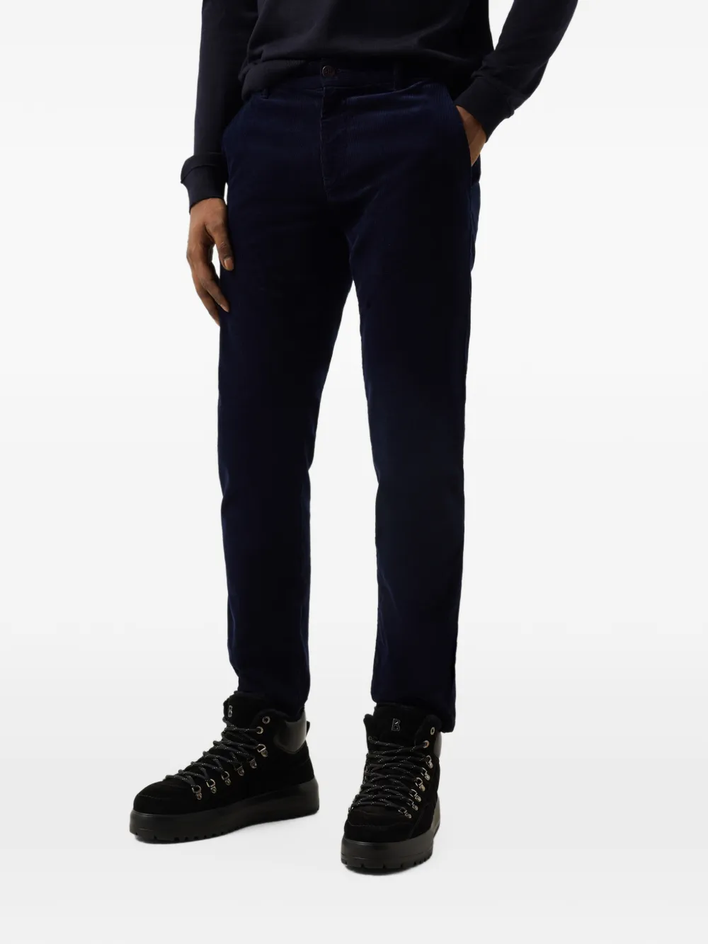 BOGNER Riley Casual corduroy trousers Blauw