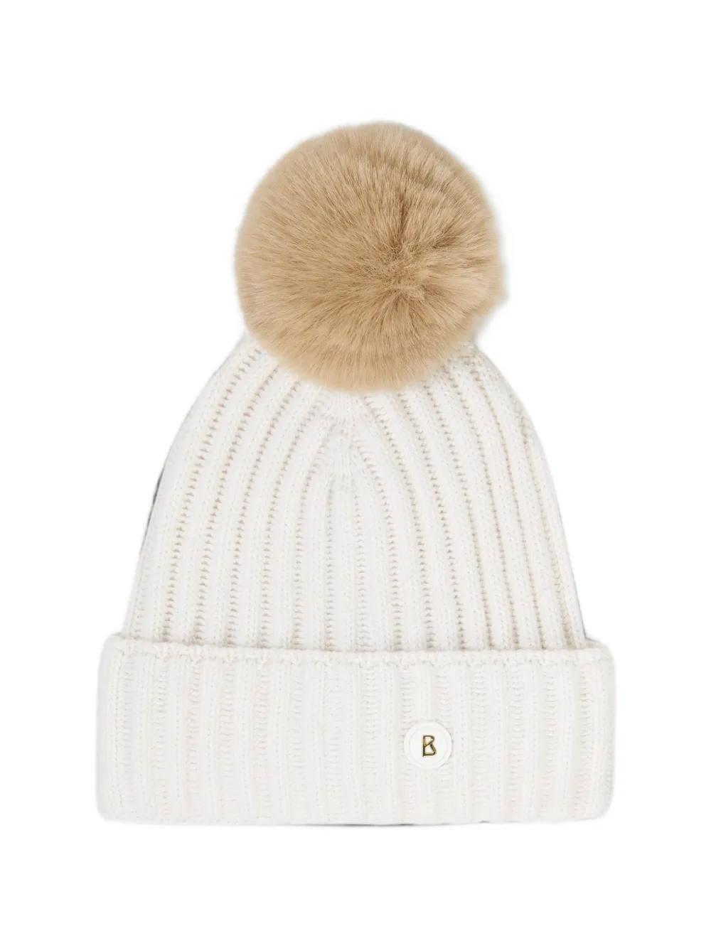 BOGNER Ranya pompom-detail beanie hat - Weiß