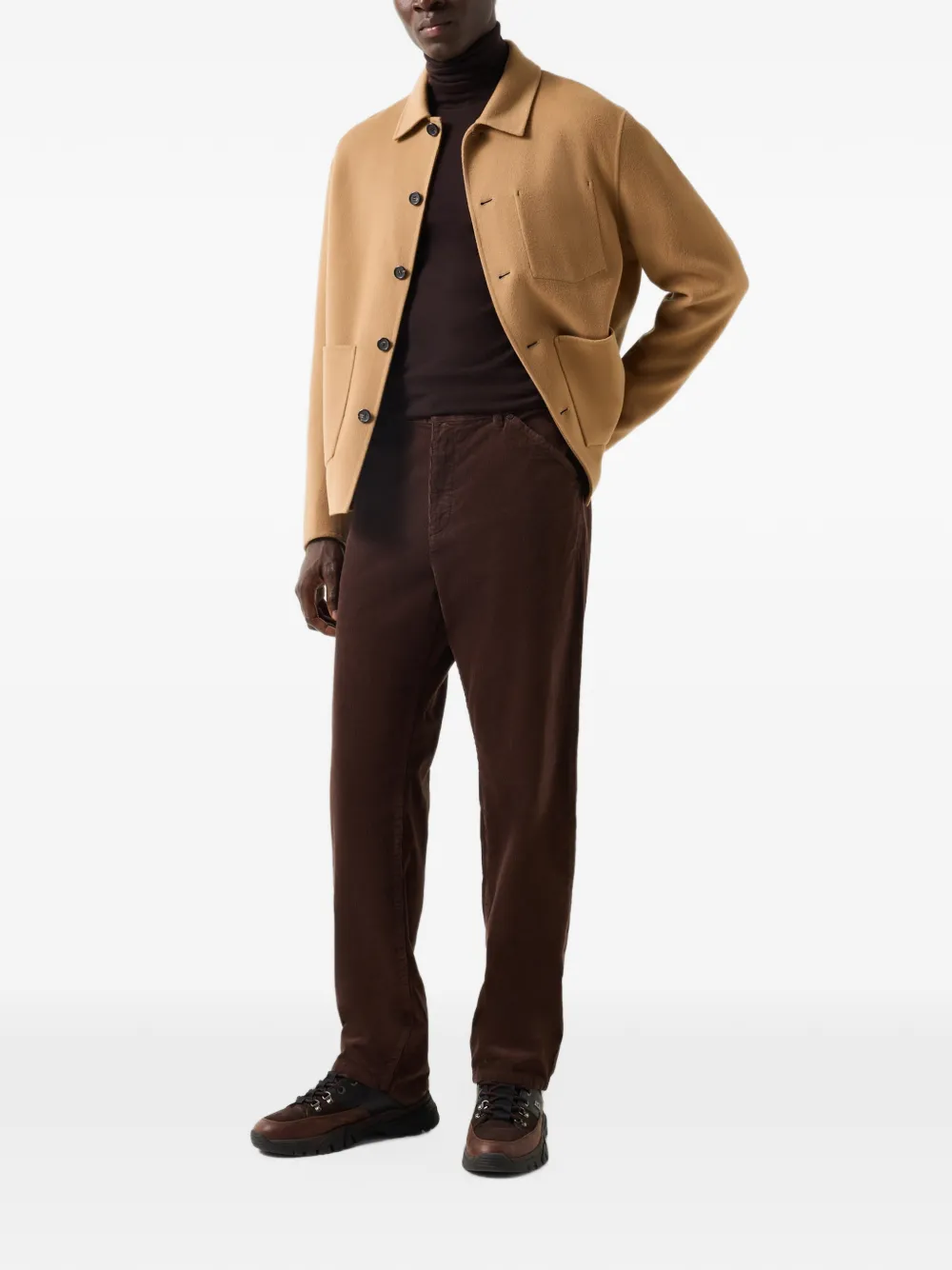 BOGNER Travis corduroy straight-leg trousers Bruin